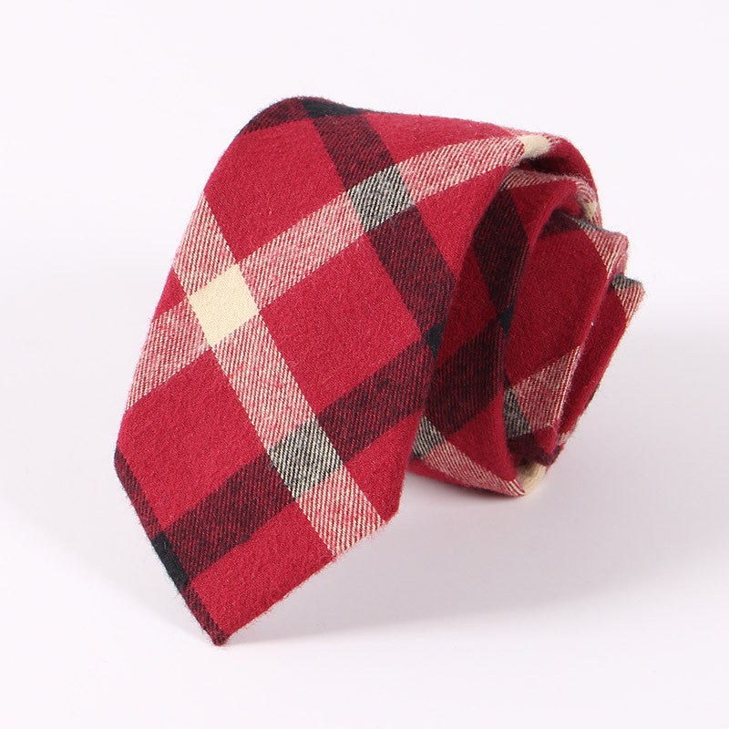 Men's Suit Tie Classic Men's Plaid Necktie Formal Wear Business Bowknots Ties Male Cotton Skinny Slim Ties Cravat - CelebritystyleFashion.com.au online clothing shop australia