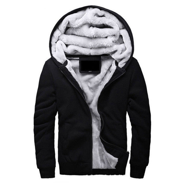 Brand Clothing Mens Hooded Hoodies Men Sweatshirt Fashion Hoody Thick Warm Hoodie Cotton Slim Male Coat Outerwear Plus Size - CelebritystyleFashion.com.au online clothing shop australia