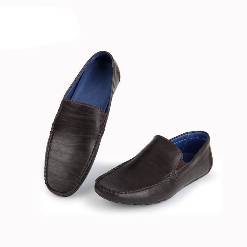 Fashion Men Flats Shoes Hand Made Breathable Slip-on Mocassins Men Loafers Brown Big Size CE86813BU - CelebritystyleFashion.com.au online clothing shop australia