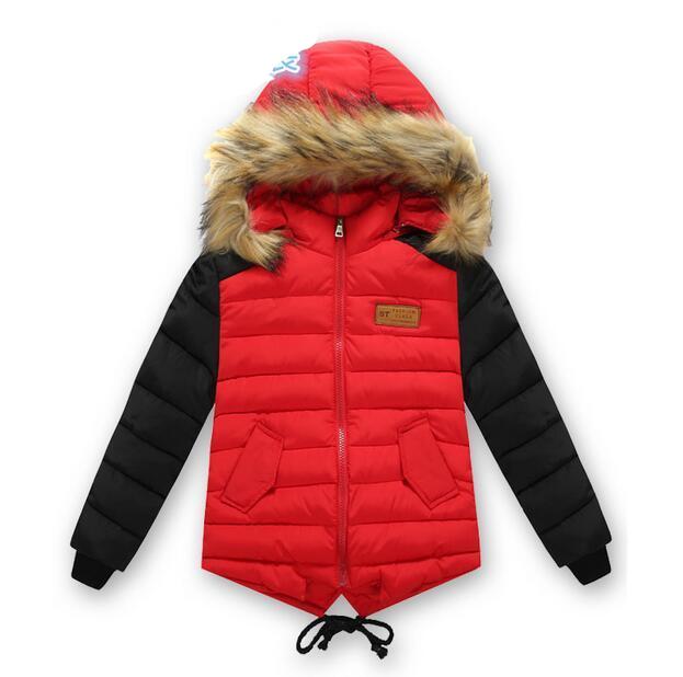 Children's clothing male winter cotton-padded jacket down cotton wadded jacket thickening boys girls thicken Hooded coat - CelebritystyleFashion.com.au online clothing shop australia