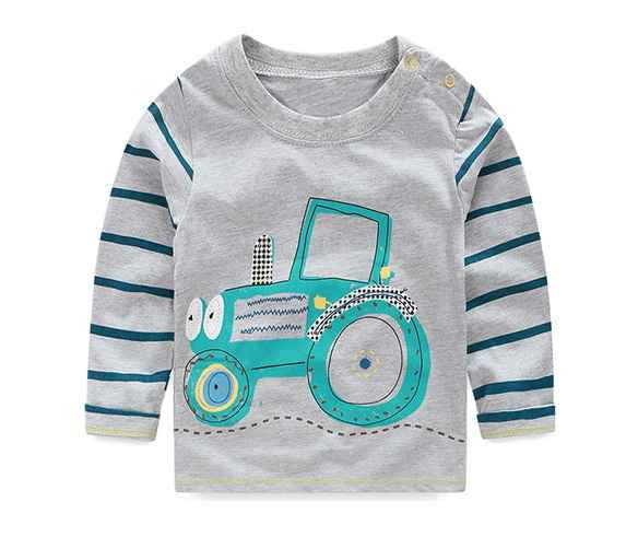 VIDMID 1-6Y Boys T-shirt Kids Tees Baby Boy shirts cardigan blouse jacket Children sweater Long Sleeve 100% Cotton lion cars - CelebritystyleFashion.com.au online clothing shop australia