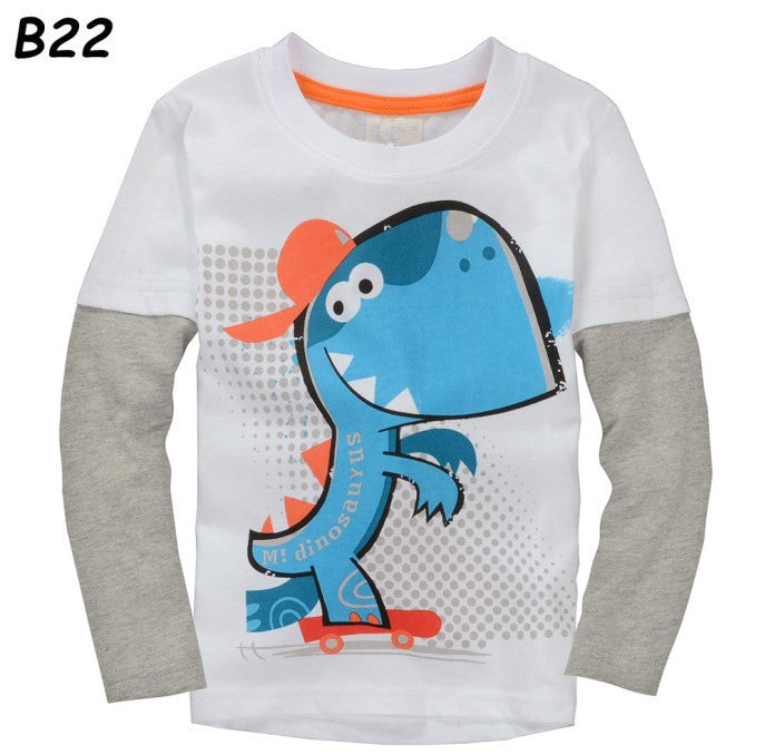 VIDMID 1-6Y Boys T-shirt Kids Tees Baby Boy shirts cardigan blouse jacket Children sweater Long Sleeve 100% Cotton lion cars - CelebritystyleFashion.com.au online clothing shop australia