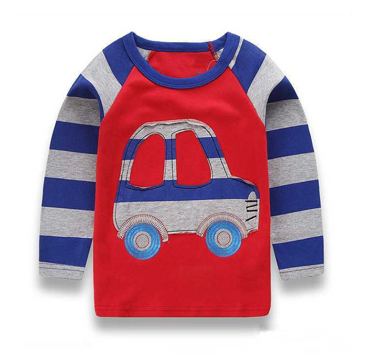 VIDMID 1-6Y Boys T-shirt Kids Tees Baby Boy shirts cardigan blouse jacket Children sweater Long Sleeve 100% Cotton lion cars - CelebritystyleFashion.com.au online clothing shop australia