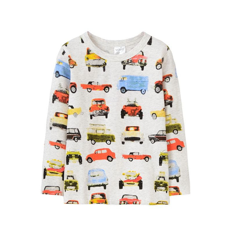 VIDMID 1-6Y Boys T-shirt Kids Tees Baby Boy shirts cardigan blouse jacket Children sweater Long Sleeve 100% Cotton lion cars - CelebritystyleFashion.com.au online clothing shop australia