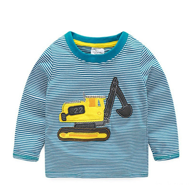 VIDMID 1-6Y Boys T-shirt Kids Tees Baby Boy shirts cardigan blouse jacket Children sweater Long Sleeve 100% Cotton lion cars - CelebritystyleFashion.com.au online clothing shop australia