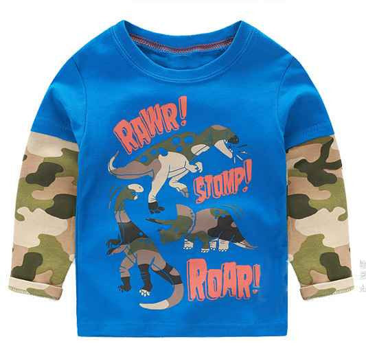 VIDMID 1-6Y Boys T-shirt Kids Tees Baby Boy shirts cardigan blouse jacket Children sweater Long Sleeve 100% Cotton lion cars - CelebritystyleFashion.com.au online clothing shop australia