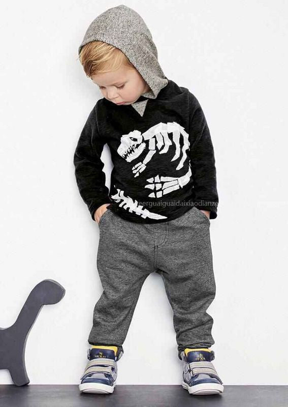 2015 new autumn fashion baby cartoon clothing sets hooded jacket + trousers suit for infant chilren boys girls pullover clothes - CelebritystyleFashion.com.au online clothing shop australia
