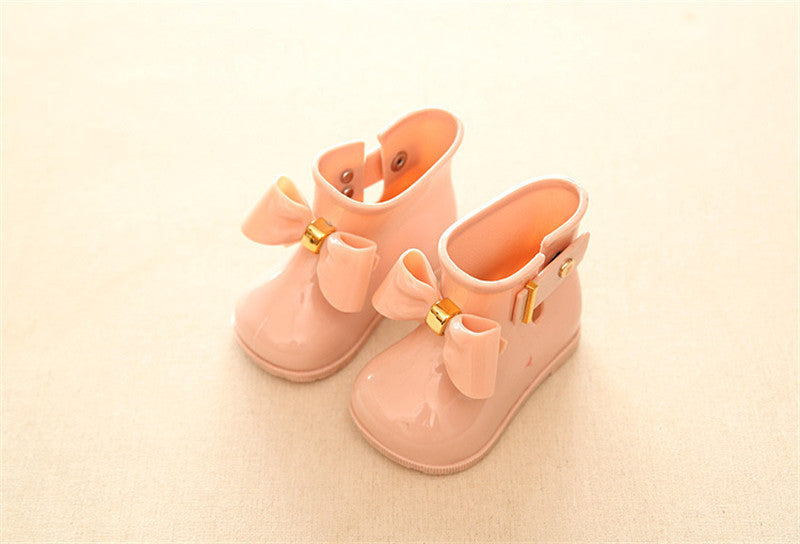 Kids baby girls Rain Boots Warm Beauty Bow Rainboots Fashion Rubber Shoes Toddler Kids Jelly shoes - CelebritystyleFashion.com.au online clothing shop australia