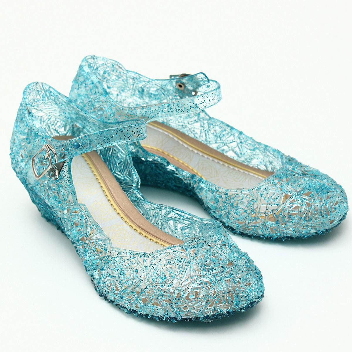 Amazon.com | GOJERP Little Kids Girls Sandals Glitter Rhinestone Dress  Pumps Sequins Princess Low Heels Party Dance Shoes (Golden, numeric_8) |  Sandals