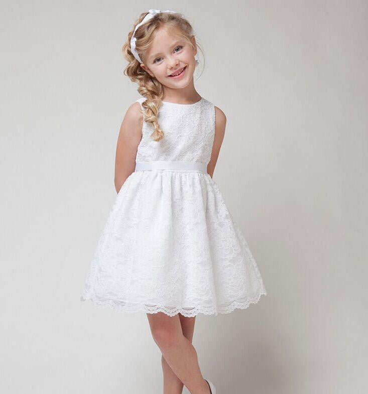 children clothes girls beautiful lace dress quality white baby girls dress teenager kids dress for age 2-12 - CelebritystyleFashion.com.au online clothing shop australia