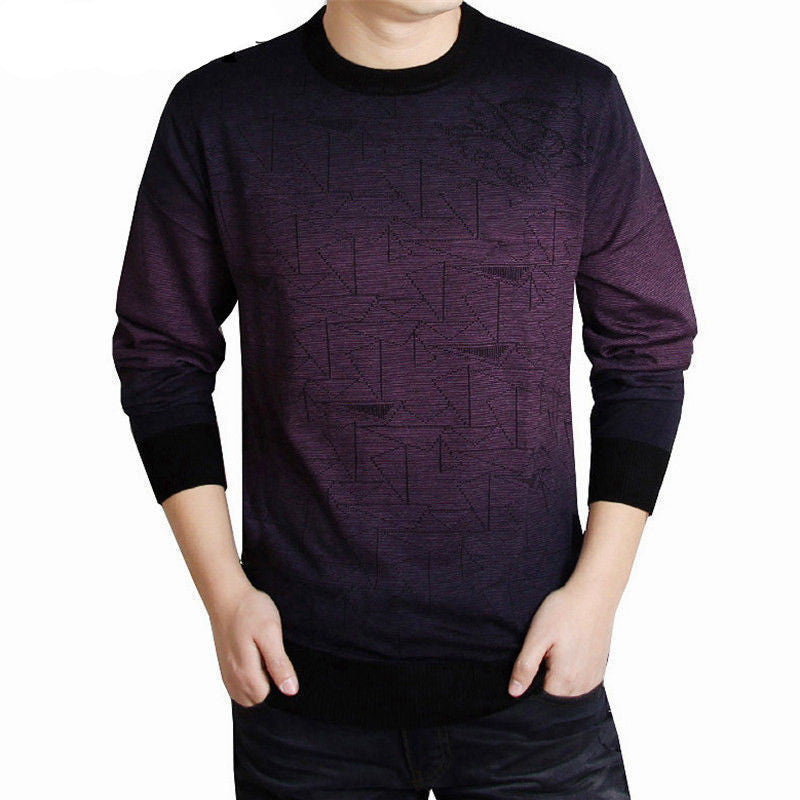 Cashmere Sweater Men Brand Clothing Mens Sweaters Fashion Print Hang Pye Casual Shirt Wool Pullover Men Pull O-Neck Dress T - CelebritystyleFashion.com.au online clothing shop australia