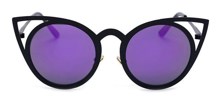 BOUTIQUE Newest Fashion Women Round Cat eye Sunglasses UV400 High Quality Metal Frame Colorful Glasses Oculos De Sol - CelebritystyleFashion.com.au online clothing shop australia