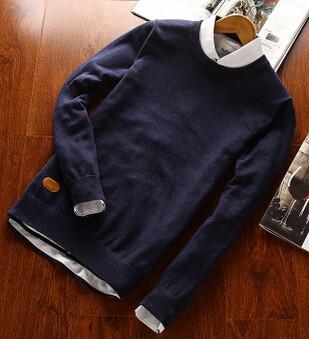 Men Classical Polo Sweater Man Causal Long Sleeve Cotton O Neck Spring Autumn Winter Pullovers Plus Size Knitwear