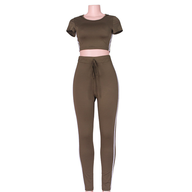 Summer Casual Jumpsuit Romper 2 piece set Outfits Round Neck Hooded Bodycon Short Sleeve Sexy Jumpsuits Playsuit Wear - CelebritystyleFashion.com.au online clothing shop australia