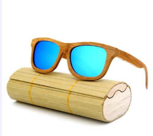 New fashion Products Men Women Glass Bamboo Sunglasses au Retro Vintage Wood Lens Wooden Frame Handmade - CelebritystyleFashion.com.au online clothing shop australia