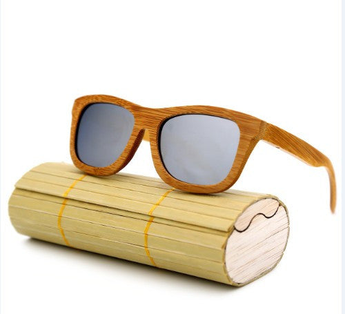 New fashion Products Men Women Glass Bamboo Sunglasses au Retro Vintage Wood Lens Wooden Frame Handmade - CelebritystyleFashion.com.au online clothing shop australia