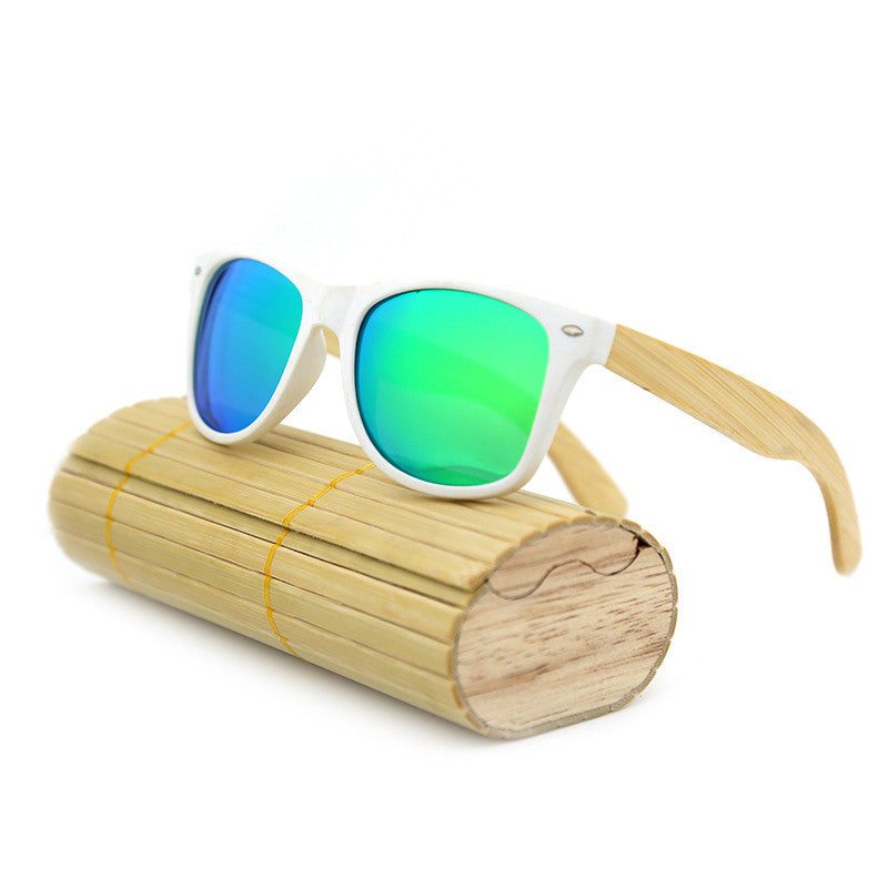 New fashion Products Men Women Glass Bamboo Sunglasses au Retro Vintage Wood Lens Wooden Frame Handmade - CelebritystyleFashion.com.au online clothing shop australia