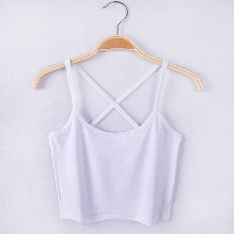 Women Tank Crop Top Short Vest Womens Sexy Camisole Bustier Crop Top cropped Camisa Feminina - CelebritystyleFashion.com.au online clothing shop australia