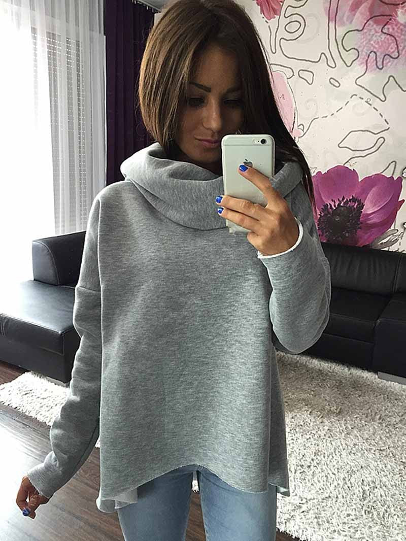 S-XL Christmas clothes New Arrival Women Winter Hoodies Scarf Collar Long Sleeve Fashion Casual Style Autumn Sweatshirts - CelebritystyleFashion.com.au online clothing shop australia