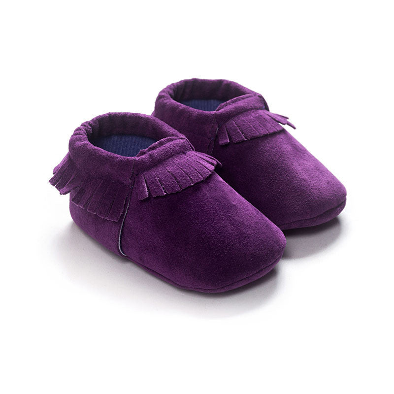 New PU Suede Leather Newborn Baby Boy Girl Baby Moccasins Soft Moccs Shoes Bebe Fringe Soft Soled Non-slip Footwear Crib Shoe - CelebritystyleFashion.com.au online clothing shop australia