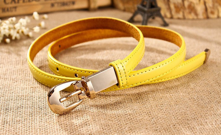 belt for women made of genuine leather thin belt in candy color accessory fashionable belt for women - CelebritystyleFashion.com.au online clothing shop australia