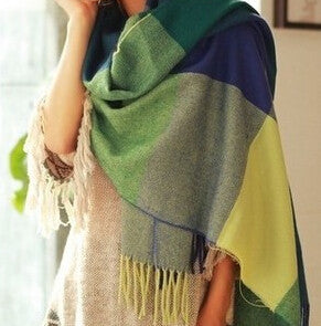 190*60CM Fashion Wool Winter Scarf Women Bandana Plaid Thick Cachecol Brand Shawls and Scarves for Women - CelebritystyleFashion.com.au online clothing shop australia