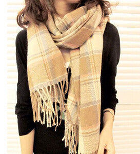 190*60CM Fashion Wool Winter Scarf Women Bandana Plaid Thick Cachecol Brand Shawls and Scarves for Women - CelebritystyleFashion.com.au online clothing shop australia