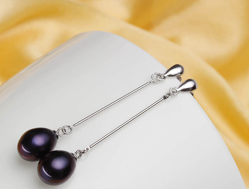 Top 925 silver earrings for women high quality genuine Grade AAAA water drop freshwater pearl earrings, 925 jewelry - CelebritystyleFashion.com.au online clothing shop australia