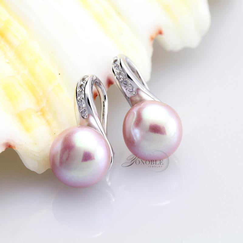 100% Genuine Natural Pearl earrings for women freshwater white pearl earrings silver 925 earrings jewelry daughter birthday gift - CelebritystyleFashion.com.au online clothing shop australia
