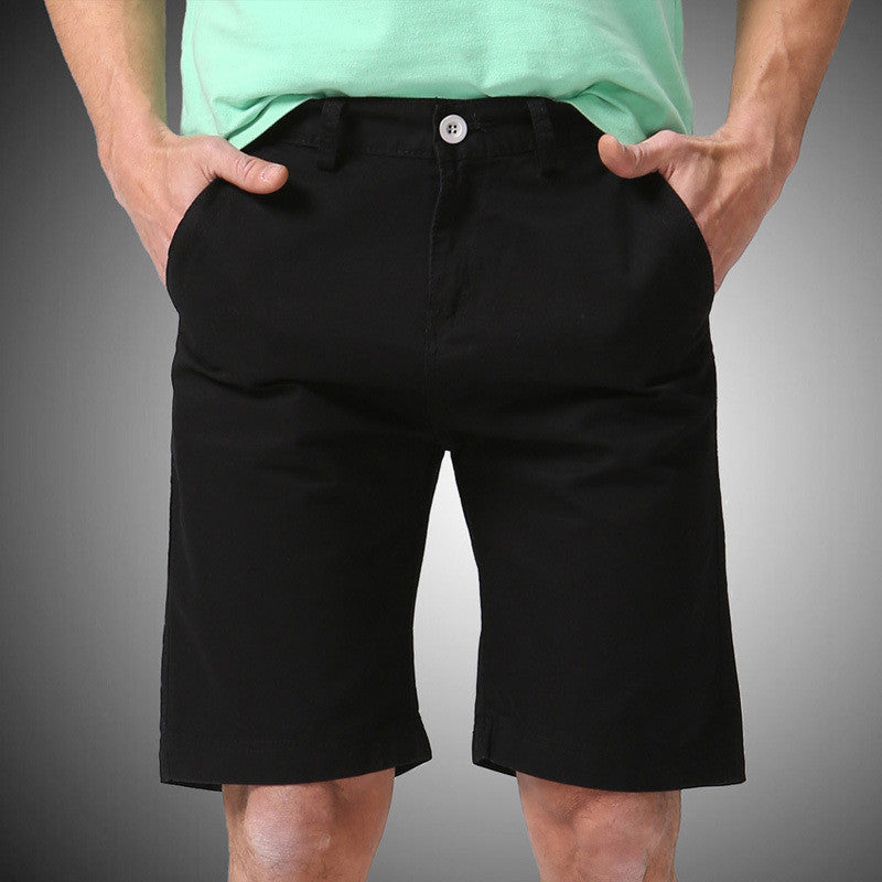 Men Shorts Straight Knee Length Zipper Shorts Plus Size Brand Fashion Casual Bermuda Masculina White Black Green Red Y1030 - CelebritystyleFashion.com.au online clothing shop australia