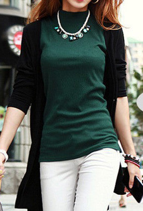 women autumn winter sleeveless solid color Tops & Tees cotton Tanks tops & Camis women lady Vest 10 colors - CelebritystyleFashion.com.au online clothing shop australia