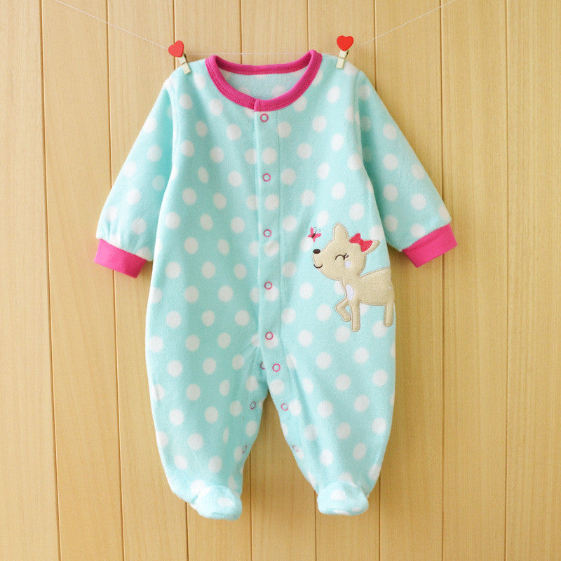 Baby Rompers clothes long sleeved coveralls for newborns Boy Girl Polar Fleece baby Clothing - CelebritystyleFashion.com.au online clothing shop australia