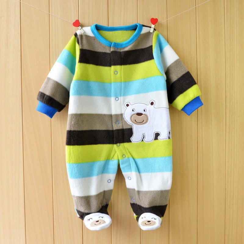 Baby Rompers clothes long sleeved coveralls for newborns Boy Girl Polar Fleece baby Clothing - CelebritystyleFashion.com.au online clothing shop australia