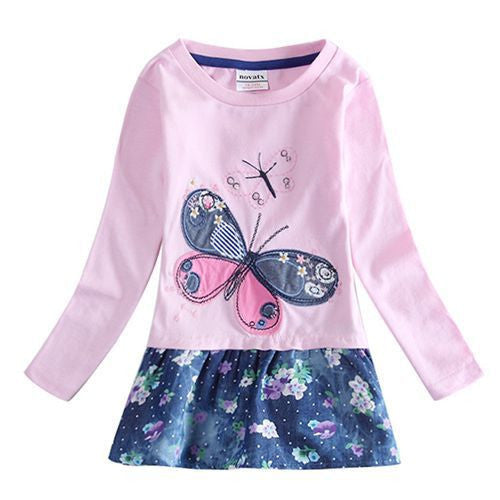 dresses for kids girls party princess dress toddler girl clothes butterfly dress for girls long sleeve dress H5460 - CelebritystyleFashion.com.au online clothing shop australia