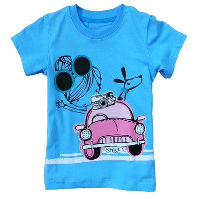 Boy Girl T-Shirt Summer Baby Boys Girls T Shirt Short Sleeve Shirts Kids Boy Girl Tops - CelebritystyleFashion.com.au online clothing shop australia