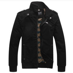 Men's Fashion Casual Spring Autumn Jacket Cotton Stand Collar Coat 4 Colors MWJ166 - CelebritystyleFashion.com.au online clothing shop australia