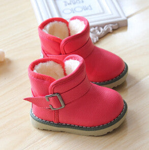 Winter Children Snow Boots Plush Boy Girls Shoes Waterproof Kids Boots Insoles 13-18CM - CelebritystyleFashion.com.au online clothing shop australia