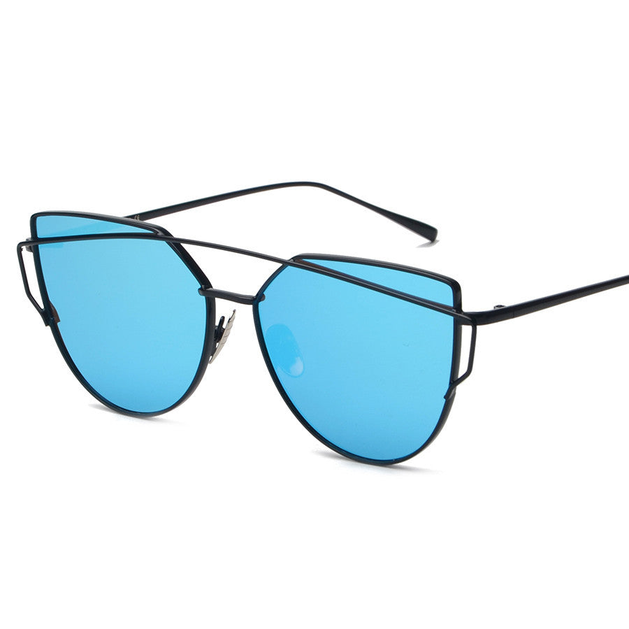 BOUTIQUE New Women 6 Colour Luxury Cat Eye Sunglasses Women Sunglasses Double-Deck Alloy Frame UV400 - CelebritystyleFashion.com.au online clothing shop australia