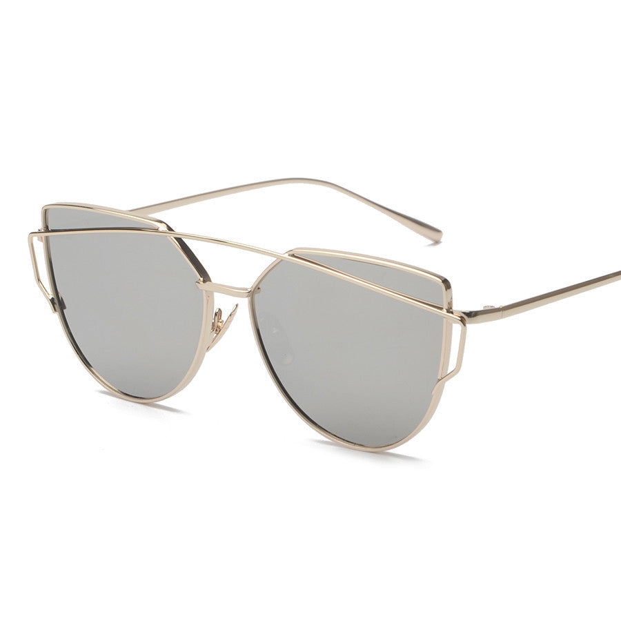 BOUTIQUE New Women 6 Colour Luxury Cat Eye Sunglasses Women Sunglasses Double-Deck Alloy Frame UV400 - CelebritystyleFashion.com.au online clothing shop australia