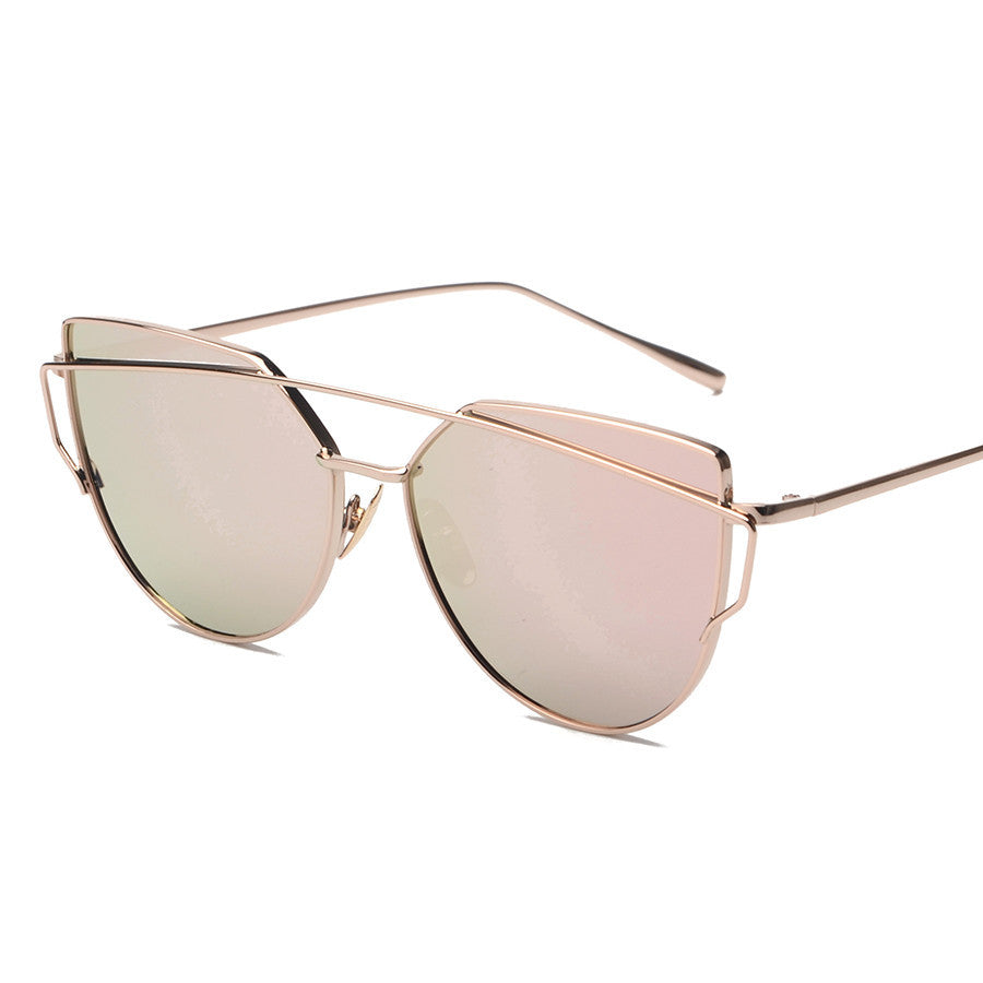 BOUTIQUE New Women 6 Colour Luxury Cat Eye Sunglasses Women Sunglasses Double-Deck Alloy Frame UV400 - CelebritystyleFashion.com.au online clothing shop australia