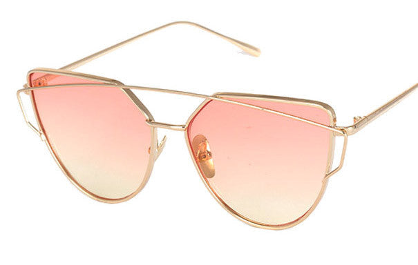 BOUTIQUE New Women 6 Colour Luxury Cat Eye Sunglasses Women Sunglasses Double-Deck Alloy Frame UV400 - CelebritystyleFashion.com.au online clothing shop australia