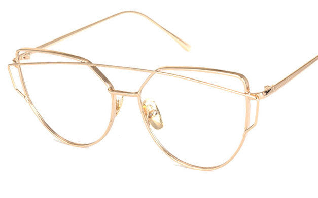 BOUTIQUE New Women 6 Colour Luxury Cat Eye Sunglasses Women Sunglasses Double-Deck Alloy Frame UV400 - CelebritystyleFashion.com.au online clothing shop australia