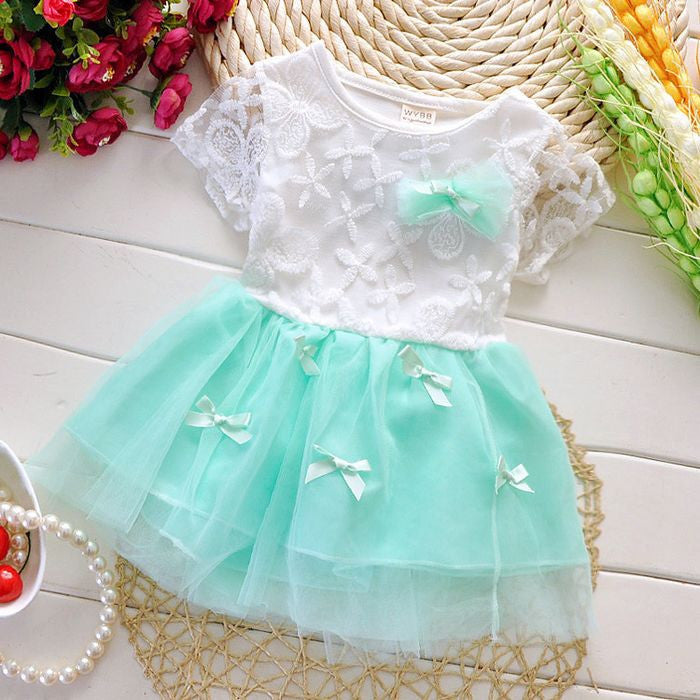 1-3 years old baby girls dress summer cotton material Free shipping new style dot bow baby clothes princess infant dresses - CelebritystyleFashion.com.au online clothing shop australia