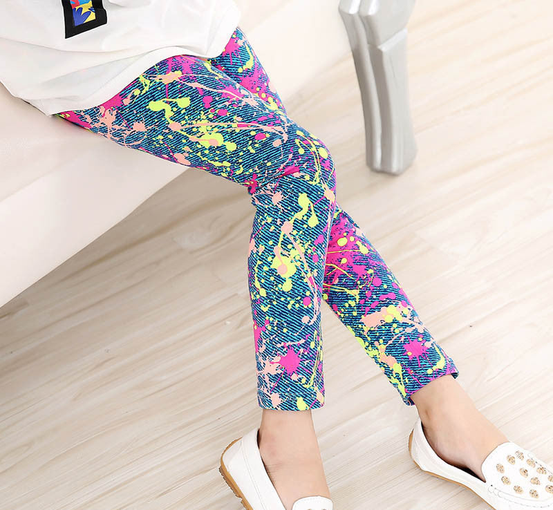 Baby Kids Childrens printing Flower Toddler Classic Leggings girls pants Girls legging 2-14Ybaby girl leggings - CelebritystyleFashion.com.au online clothing shop australia