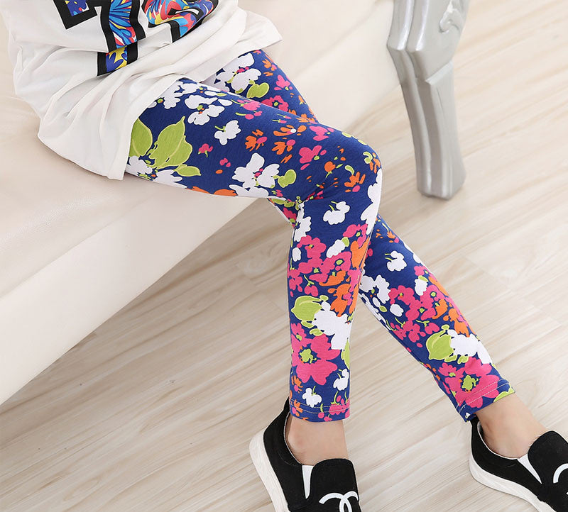 Baby Kids Childrens printing Flower Toddler Classic Leggings girls pants Girls legging 2-14Ybaby girl leggings - CelebritystyleFashion.com.au online clothing shop australia