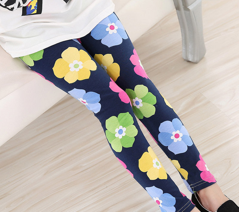 Baby Kids Childrens printing Flower Toddler Classic Leggings girls pants Girls legging 2-14Ybaby girl leggings - CelebritystyleFashion.com.au online clothing shop australia