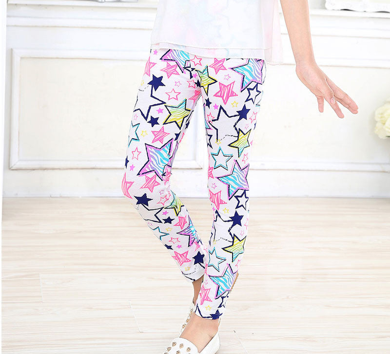 Baby Kids Childrens printing Flower Toddler Classic Leggings girls pants Girls legging 2-14Ybaby girl leggings - CelebritystyleFashion.com.au online clothing shop australia