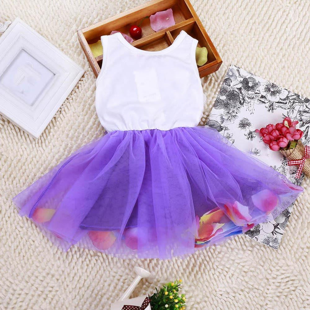 5 Color New Summer Cotton Baby Aestheticism Fairy Tale Petals Colorful Dress Chiffon Princess Newborn Baby Dresses - CelebritystyleFashion.com.au online clothing shop australia
