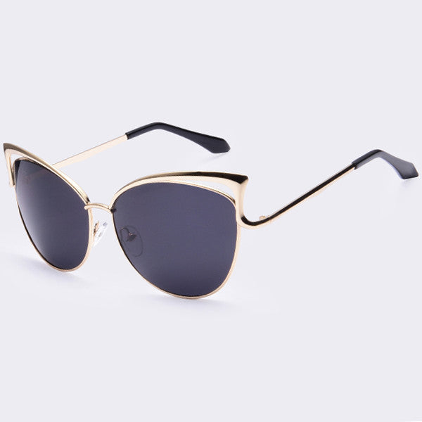 AOFLY New Metal Frame Sexy Cat Eye Sunglasses for Women Coating Brand Vintage Sun Glasses Female Oculos de grau Femininos UV400 - CelebritystyleFashion.com.au online clothing shop australia