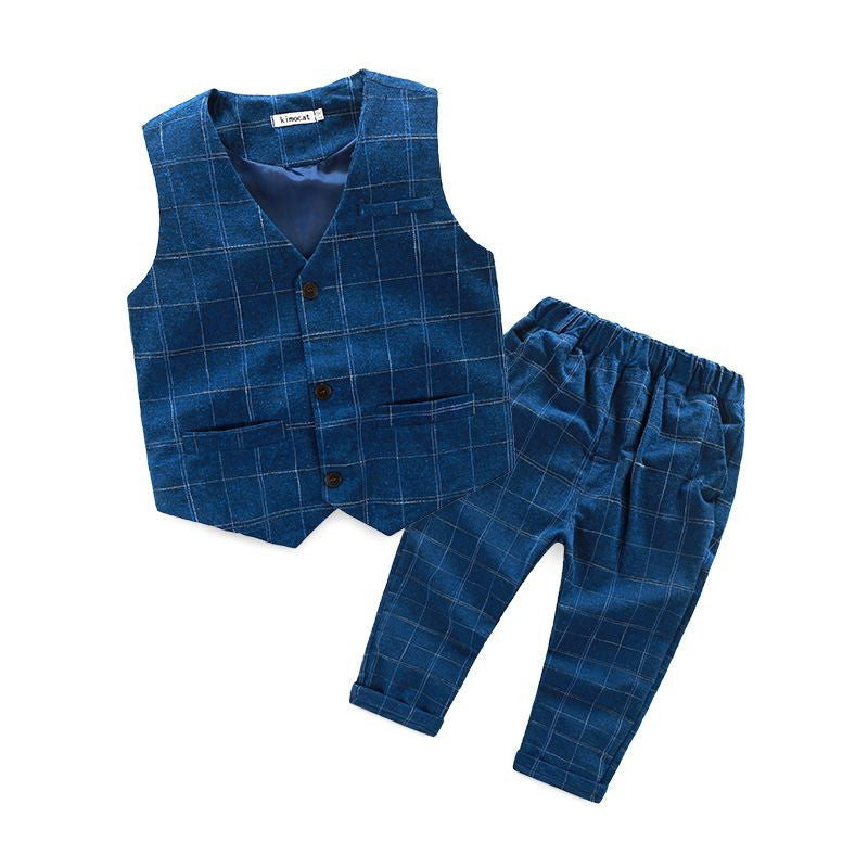 children's leisure clothing sets kids baby boy suit vest gentleman clothes for weddings formal clothing - CelebritystyleFashion.com.au online clothing shop australia